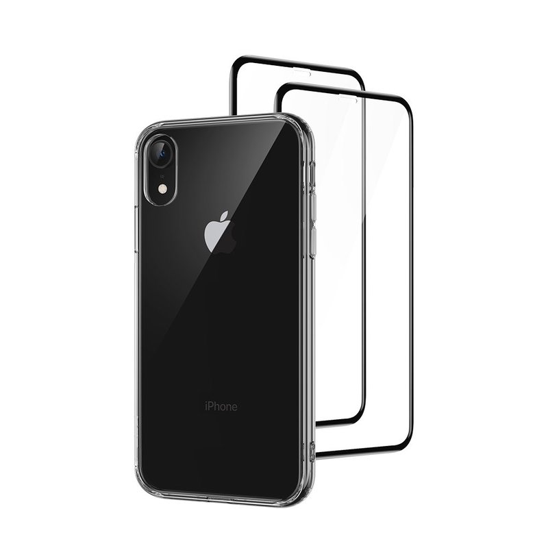 iPhone XR Full Coverage Protection Combo clear