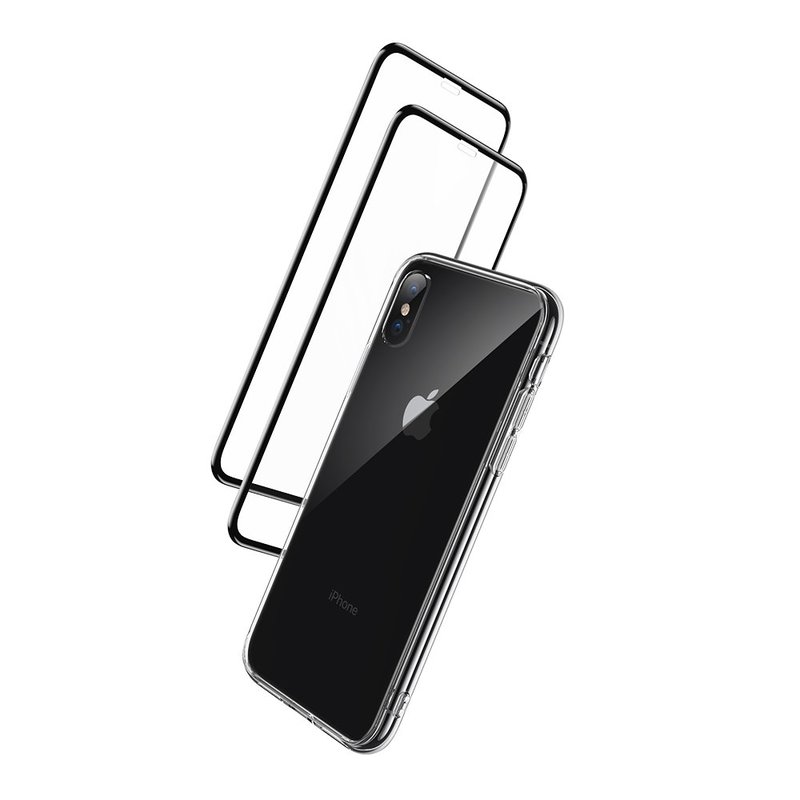 iPhone XS Max Full Coverage Protection Combo clear