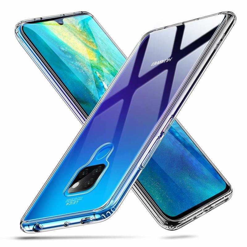 Mate 20 Mimic Tempered Glass Case clear