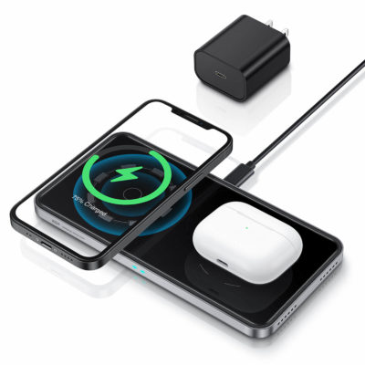 HaloLock 2 in 1 Magnetic Wireless Charger 2