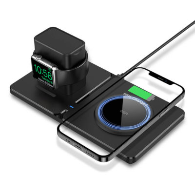HaloLock 2 in 1 Magnetic Wireless Charger with iWatch Stand