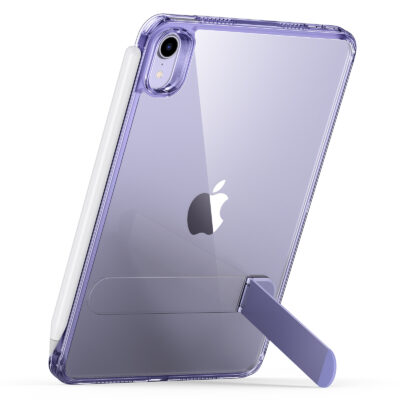 ipad mini 6 boost kickstand case purple clear